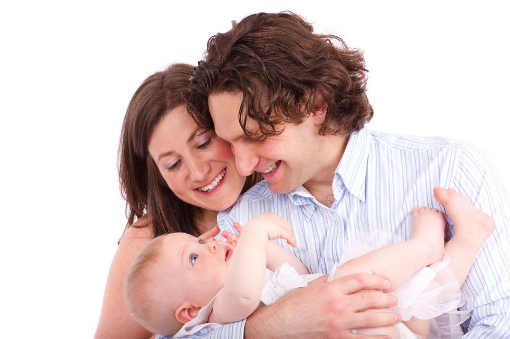 Parents with their baby